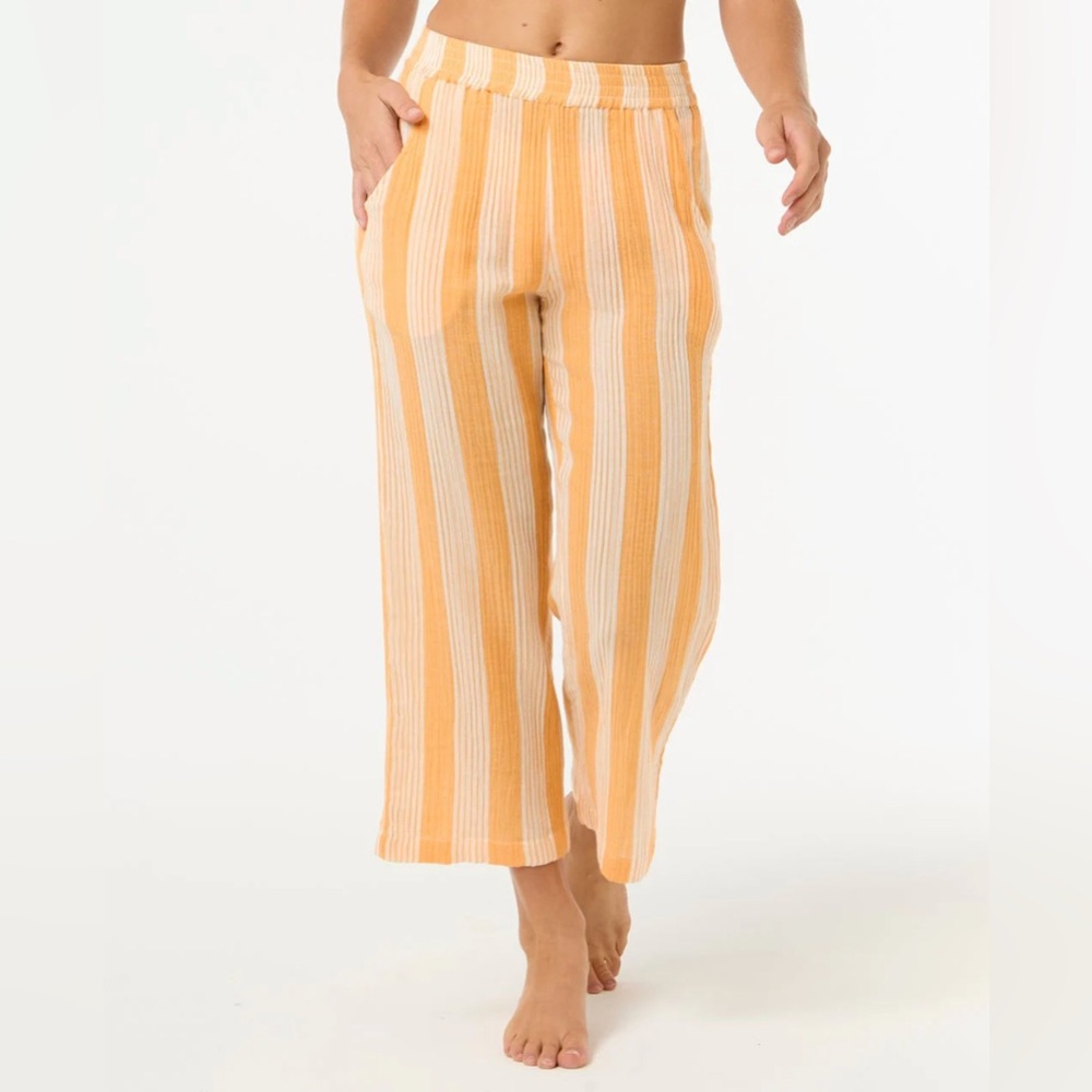RIPCURL Premium Surf Stripe Crop Pants in Mango